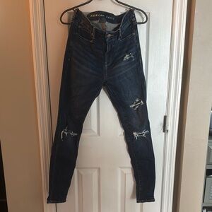 American Eagle Outfitters High Rise Blue Jeggings